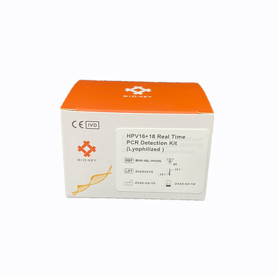Multiplex Hpv Genotype 16 18 Real Time Fluorescent Detection PCR Kit Lyophilized