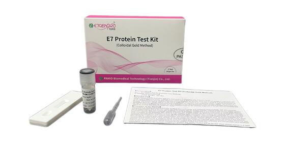 کیت تست انکوپروتئین E7 ویروس پاپیلومای انسانی (HPV) برای غربالگری سرطان دهانه رحم با نتایج ۱۵ دقیقه‌ای، خودنمونه‌برداری و تشخیص مستقیم پروتئین سلول سرطانی